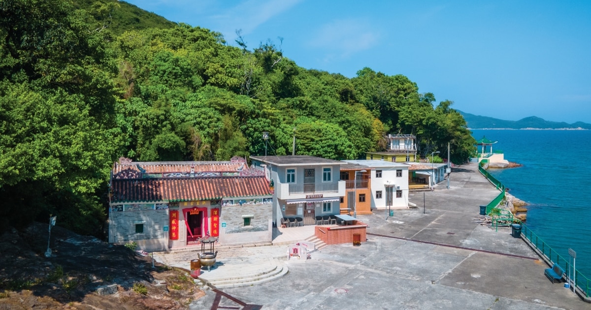 Hung Shing Temple on Kau Sai Chau in Sai Kung.