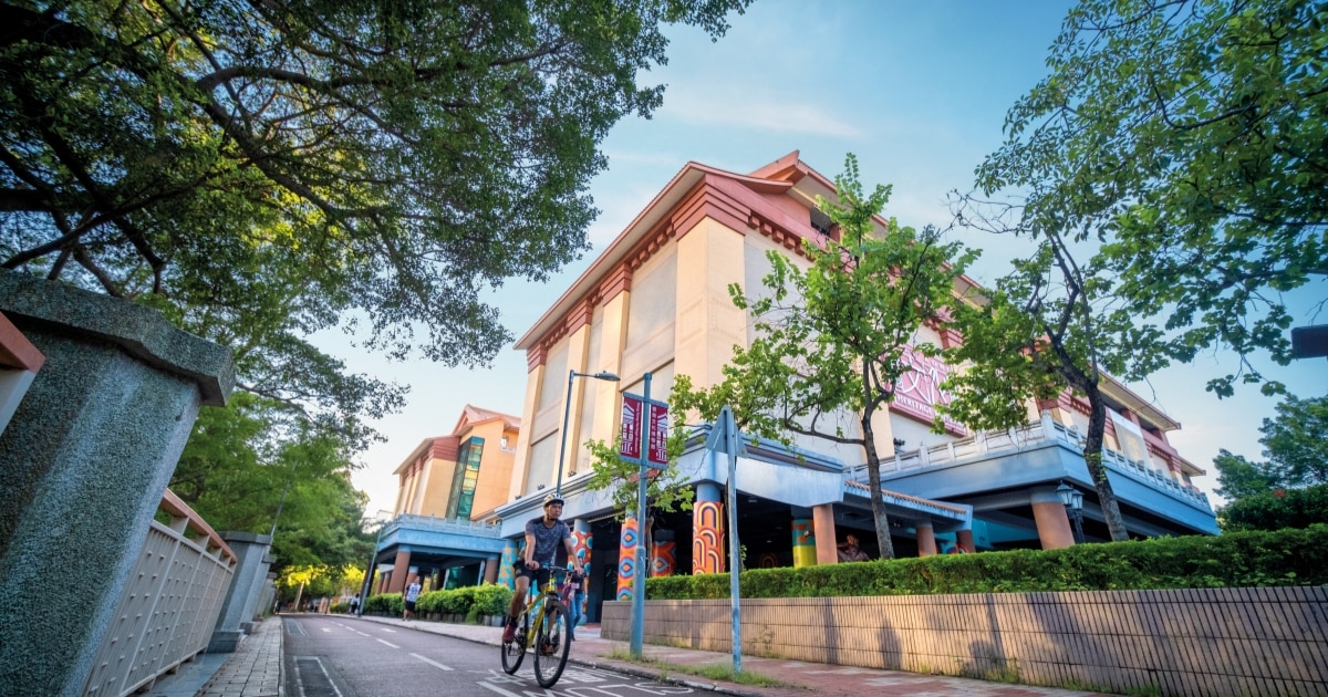 Building exterior of the Hong Kong Heritage Museum in Sha Tin