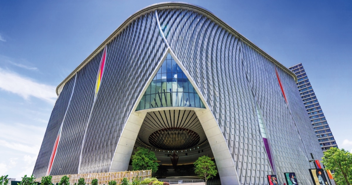 Exterior view of the Xiqu Centre